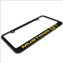 Ford Mustang GT in Yellow Black Real Carbon Fiber License Plate Frame by iPick Image, Made in USA