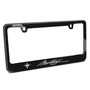 Ford Mustang Script Black Real Carbon Fiber License Plate Frame by iPick Image, Made in USA
