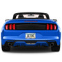 Ford Mustang GT 5.0 in Blue Dual Logos Mirror Chrome Metal License Plate Frame , Made in USA