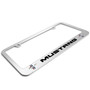 Ford Mustang Dual Logos Mirror Chrome Metal License Plate Frame