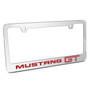 Ford Mustang GT in Red Mirror Chrome Metal License Plate Frame by iPick Image, Official Licensed Product, Made in the USA