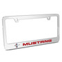 Ford Mustang in Red Mirror Chrome Metal License Plate Frame by iPick Image, Official Licensed Product, Made in the USA