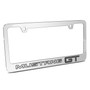 Ford Mustang GT Outline Mirror Chrome Metal License Plate Frame by iPick Image, Official Licensed Product, Made in the USA