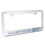 Ford Mustang GT Outline in Blue Mirror Chrome Metal License Plate Frame by iPick Image, Official Licensed Product, Made in the USA