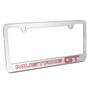 Ford Mustang GT Outline in Red Mirror Chrome Metal License Plate Frame by iPick Image, Official Licensed Product, Made in the USA