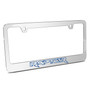 Ford Raptor Outline in Blue Mirror Chrome Metal License Plate Frame by iPick Image, Official Licensed Product, Made in the USA
