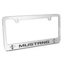 Ford Mustang Speed-Line Dual Logos Mirror Chrome Metal License Plate Frame by iPick Image, Official Licensed Product, Made in the USA