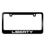 Jeep Liberty Black Metal License Plate Frame