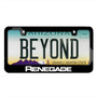 Jeep Renegade Black Metal License Plate Frame