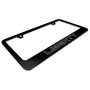 Jeep Liberty Outline Black Metal License Plate Frame