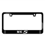 Lincoln MKS Dual Logo Black Metal License Plate Frame