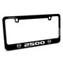 RAM 2500 Logo Black Metal License Plate Frame for Dodge RAM Truck, Made in USA