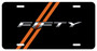 Chevrolet Camaro 50th Anniversary Racing Stripe Graphic Aluminum License Plate, Made in USA