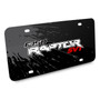 Ford F-150 Raptor SVT Splash Marks Graphic Black Acrylic License Plate