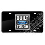 Ford Built Ford Tough Tire Mark Graphic Black Acrylic License Plate