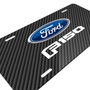 Ford F-150 2015 to 2017 Black Carbon Fiber Texture Graphic UV Metal License Plate, Made in USA