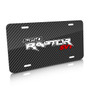 Ford F-150 Raptor SVT 2010 to 2014 Black Carbon Fiber Texture Graphic UV Metal License Plate, Made in USA