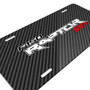 Ford F-150 Raptor SVT 2010 to 2014 Black Carbon Fiber Texture Graphic UV Metal License Plate, Made in USA