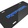 Ford F-150 Raptor 2017 in Blue Black Carbon Fiber Texture Graphic UV Metal License Plate, Made in USA