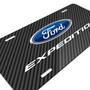 Ford Expedition Black Carbon Fiber Texture Graphic UV Metal License Plate, Made in USA