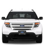 Ford Explorer Black Carbon Fiber Texture Graphic UV Metal License Plate, Made in USA