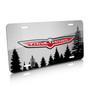 Jeep Trailhawk Forrest Sillhouette Graphic Brush Aluminum License Plate