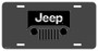Jeep Grill Logo Mesh Grill Graphic Aluminum License Plate