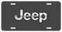 Jeep Mesh Grill Graphic Aluminum License Plate