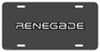 Jeep Renegade Mesh Grill Graphic Aluminum License Plate