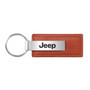 Jeep Brown Leather Key Chain