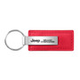 Jeep Grand Cherokee Red Leather Car Key Chain, Official Licensed