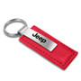 Jeep Red Leather Car Key Chain, Official Licensed