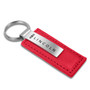 Lincoln Logo Red Leather Car Key Chain , Official Licensed