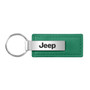 Jeep Green Leather Key Chain