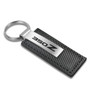 Nissan 350Z Black Carbon Fiber Texture Leather Key Chain