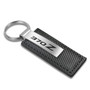 Nissan 370Z Black Carbon Fiber Texture Leather Key Chain