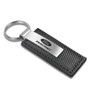 Ford Racing Black Carbon Fiber Texture Leather Key Chain