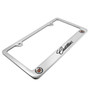 Cadillac Workmark and  Logo Chrome Plated Metal License Plate Frame Holder