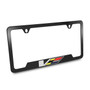 Cadillac V Logo Engraved Black Metal License Plate Frame for CTS-V STS-V