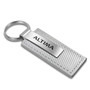 Nissan Altima White Carbon Fiber Texture Leather Key Chain