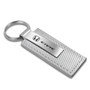 Honda Civic White Carbon Fiber Texture Leather Key Chain