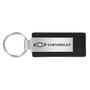 Chevrolet Large Logo Black Leather Key Chain