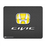 Honda Civic Yellow Logo Carbon Fiber Look Computer Mouse Pad