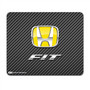 Honda Fit Yellow Logo Carbon Fiber Look Computer Mouse Pad
