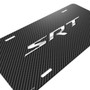 SRT Carbon Fiber Look Aluminum License Plate for Dodge Jeep Chrysler