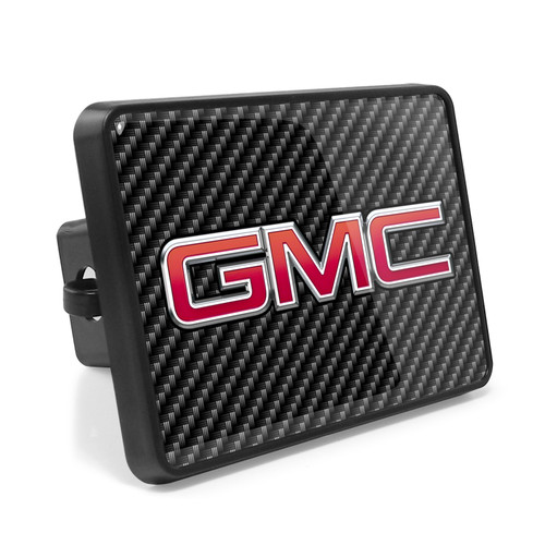 Jeep Trailhawk Tow Hitch Cover - Carbon Fiber Look Metal Face Plate With ABS Plastic Backing