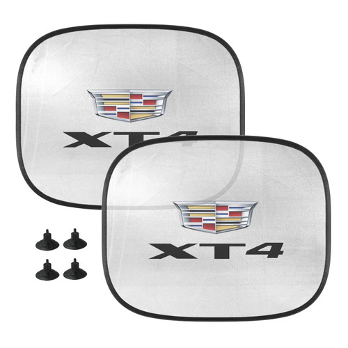 Cadillac XT4 Logo Car Side Window Mesh Sun Shades for Baby Children UV