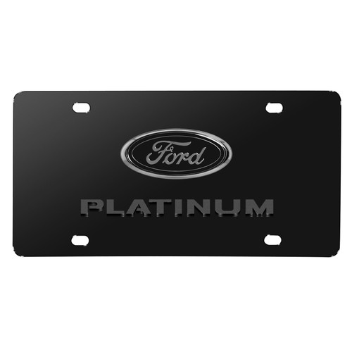 Ford F-150 Platinum 3D Mirror Chrome Stainless Steel License Plate – Front Placement – IPick Image, LLC 316006