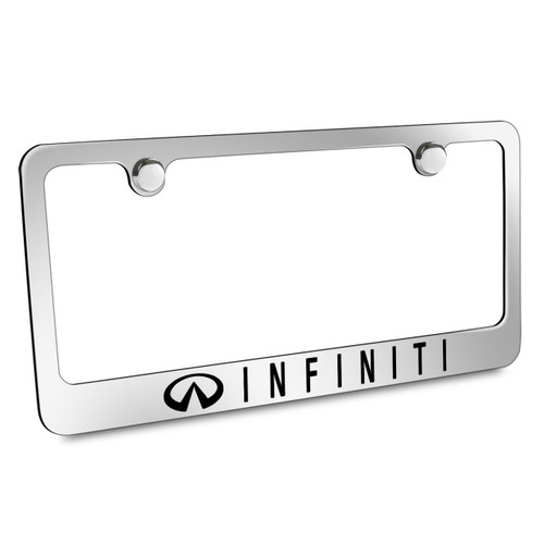 Infiniti Chrome Metal License Plate Frame Car Beyond Store
