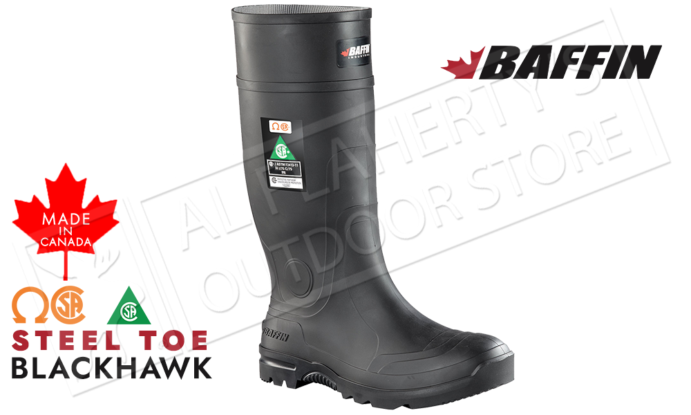 Baffin Blackhawk Safety Toe Rubber Boot #BLICOMP01